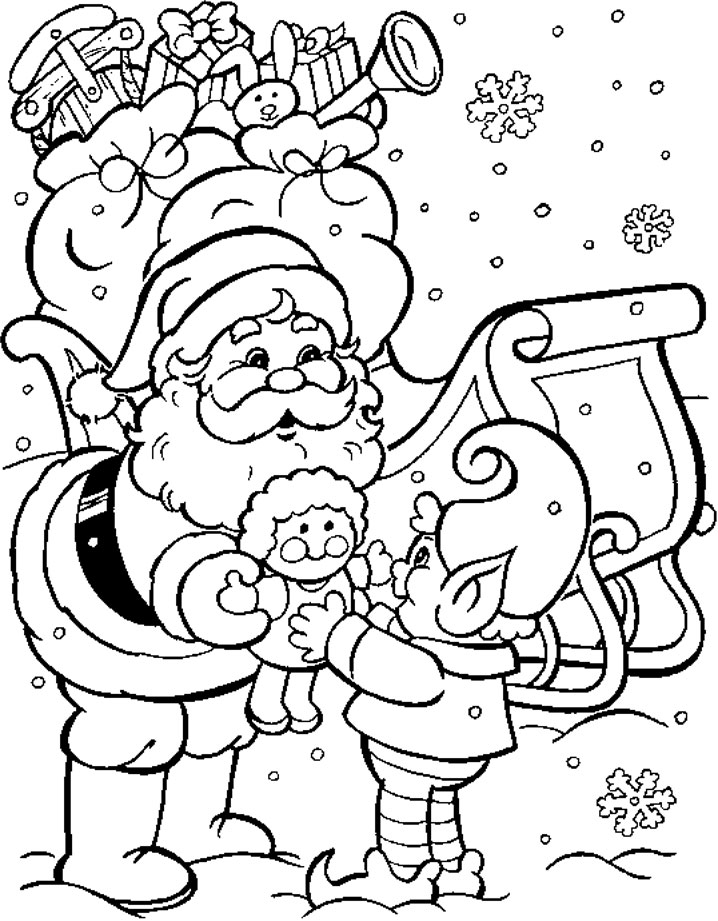 xmas coloring pages to print - photo #44