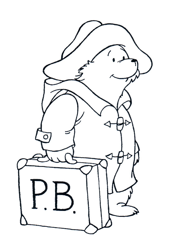 paddington bear coloring pages - photo #2