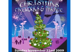 Christmas Fireworks And Parade