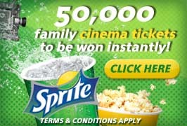 Sprite Family Cinema Ticket Competition