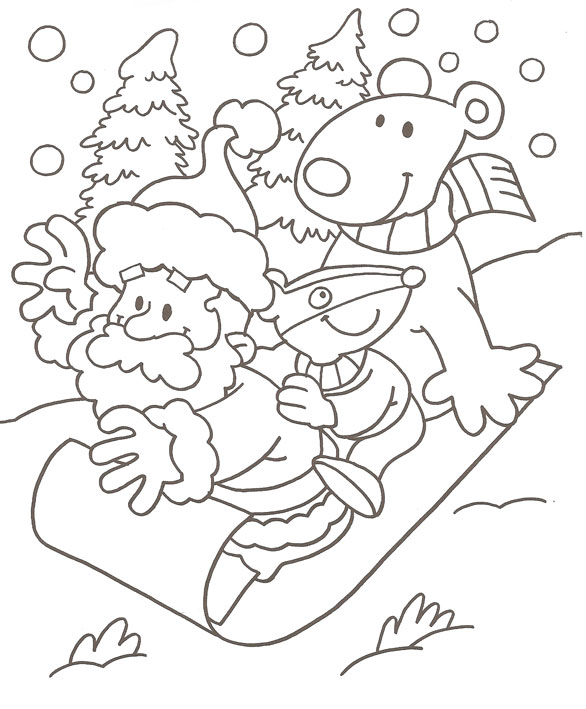 Christmas Coloring Books for Kids Ages 8-12: Easy Xmas Colouring