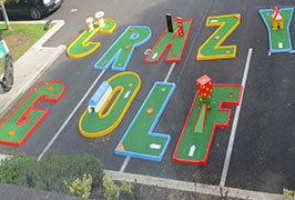 Portable 9 Hole Mini Crazy Golf Hire