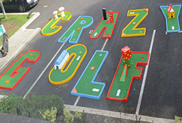 "Crazy Mini Golf For Hire"