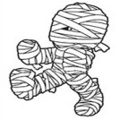 "Mummy Wrap Halloween Game"