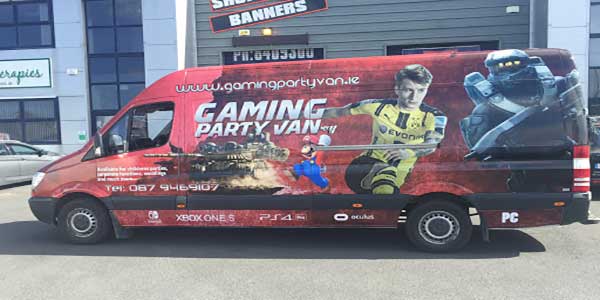 "Gaming Party Van for your Birthday Party"