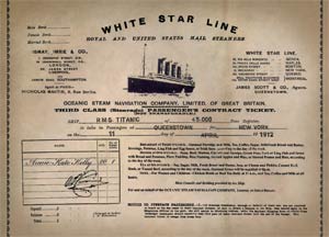 "Titanic Experience Ticket"