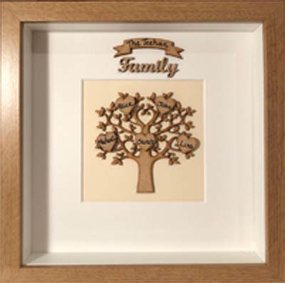 "Family Tree Personalised Frame"