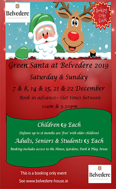 "Visit Santa at Belvedere House Gardens & Park"