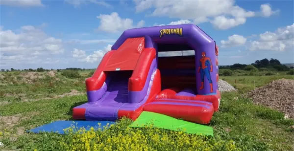 "Cork Spiderman Bouncy Castle"