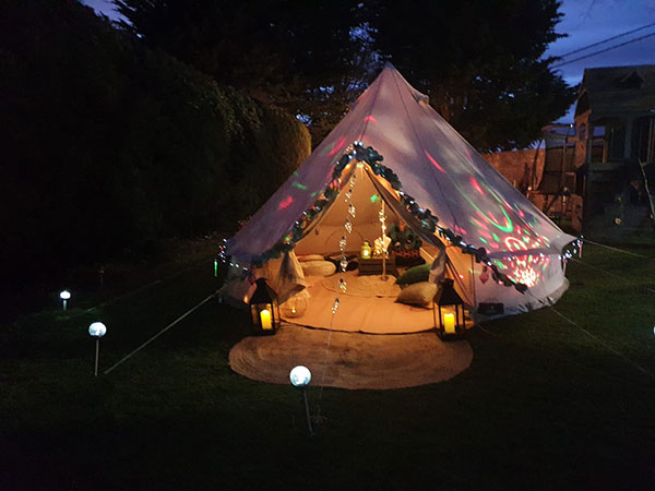 "Dream TP Belle Tent By Night"