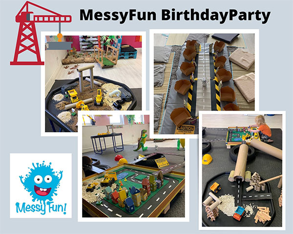 "messy fun birthday party"