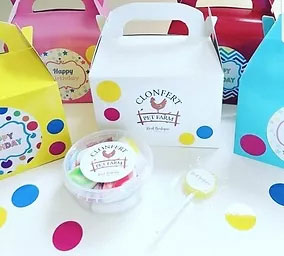 "clonferm pet farm kildare birthday party boxes"