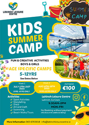 "Lahinch Leisure Centre Summer Kids Camps"