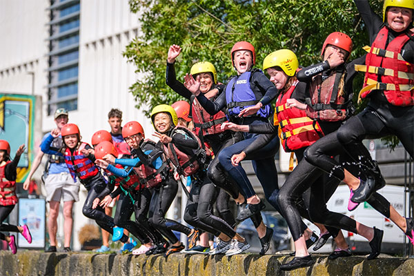 "surfdock summer camp jumping fun"