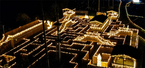 "Adventure lights at skypark for family fun"